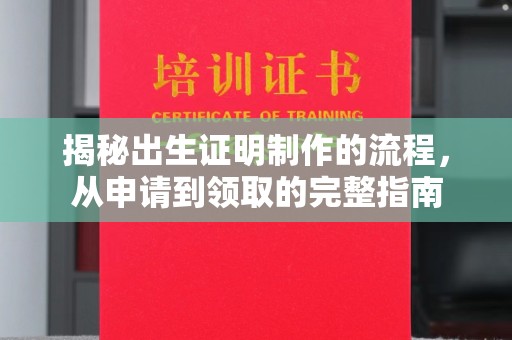 武胜揭秘出生证明制作的流程，从申请到领取的完整指南