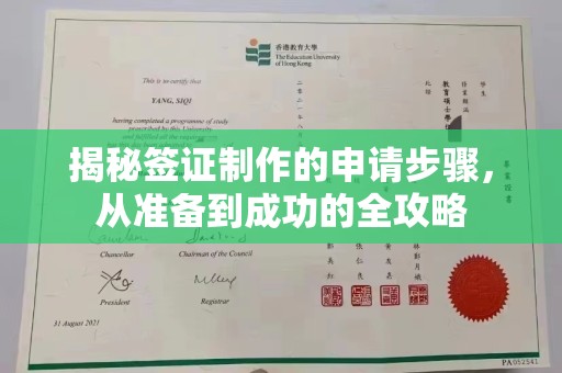 武胜揭秘签证制作的申请步骤，从准备到成功的全攻略