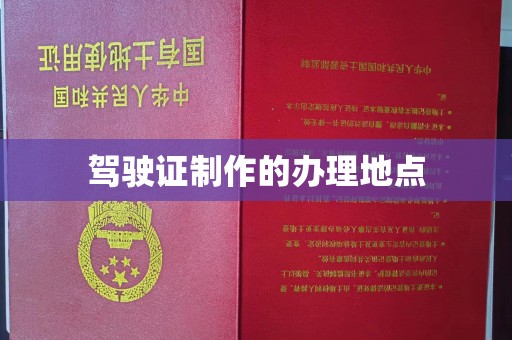 武胜驾驶证制作的办理地点
