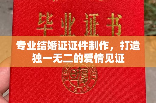 武胜专业结婚证证件制作，打造独一无二的爱情见证