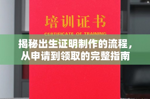 武胜揭秘出生证明制作的流程，从申请到领取的完整指南