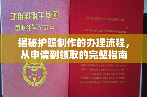 武胜揭秘护照制作的办理流程，从申请到领取的完整指南