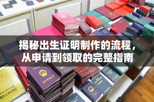 武胜揭秘出生证明制作的流程，从申请到领取的完整指南
