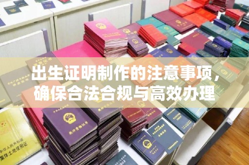 武胜出生证明制作的注意事项，确保合法合规与高效办理